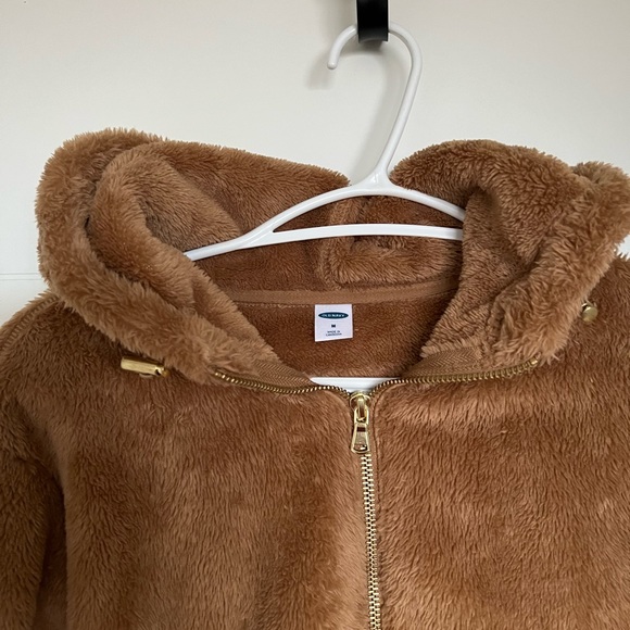 Old Navy. Teddy half zip. Medium - Picture 3 of 4